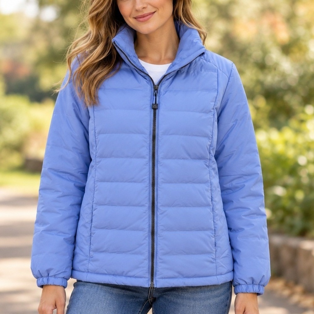 Zeroxposur Womens ThermoCloud Puffer Jacket Light Blue XL A93420 NWT